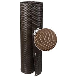 Brise-vue en résine tressée avec oeillets métalliques coloris marron 1 x 5 m Rattan Art - marron 5908311937259_0