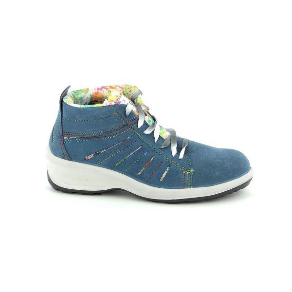 Chaussures de sécurité femme Sally - bleu - cuir - technologie Dry'n Air et SmellStop - norme S1P SRC_0
