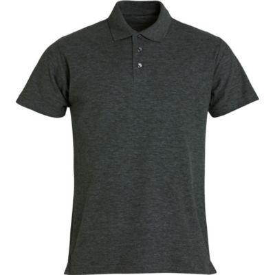 CLIQUE Polo basic Homme Anthracite Chiné 4XL_0