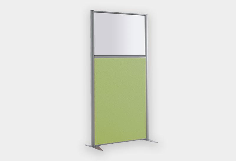 Cloison amovible vitrée tissu - 200-cm,122-cm_0