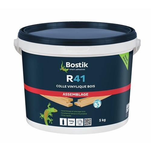 COLLE À BOIS VINYLIQUE À PRISE RAPIDE - R 41 BOSTIK