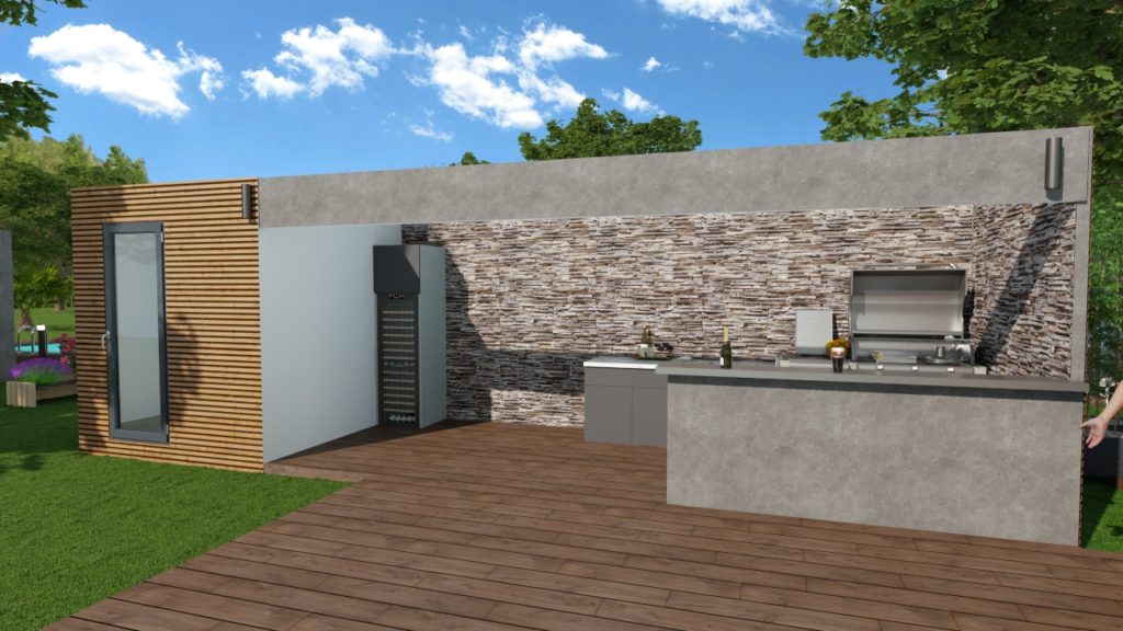 Container Pool House de 20m², composée d'une alimentation et évacuation d'eau dans la pièce ouverte - NOUMEA_0