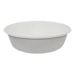 CROKUS Saladier canne à sucre parecchi, sans PFAS ø 28,5 x 5,4 cm - 2500 ml (200 unités) - blanc Bagasse C123736_0