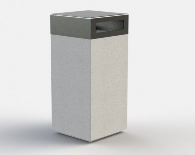 Dynamics - poubelle publique en béton préfabriqué - Magourban - 270 kg_0