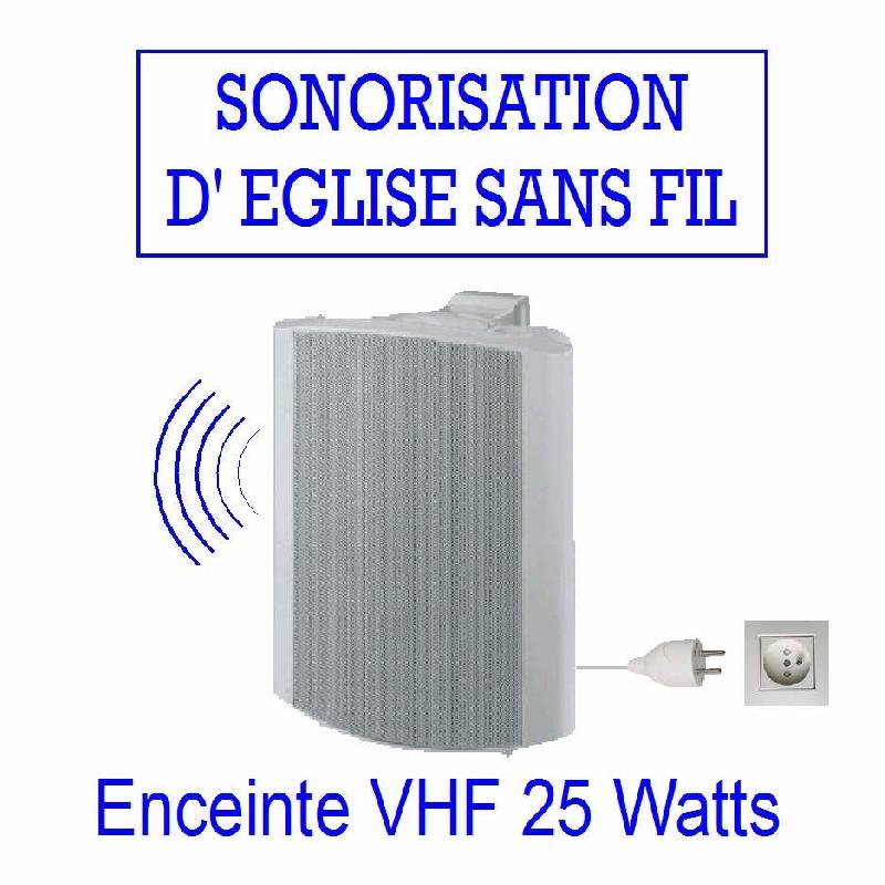 Enceinte 25 w eglise sans fil - en 25 vhf_0