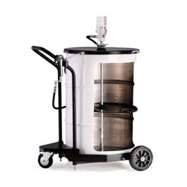 Ensemble de graissage mobile Unil Opal - fût de 190 kg - flexible 4m - monté sur chariot_0