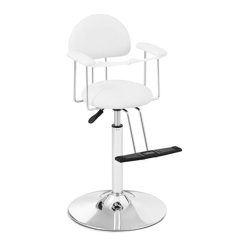 FAUTEUIL DE COIFFURE POUR ENFANTS PIVOTE À 360° BLANC 14_0007847_0