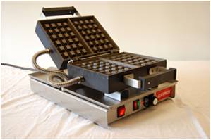 Gaufrier électrique professionnel 119RTS - 3x5, inox, 1450W, gaufres de Bruxelles_0