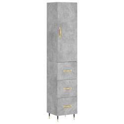 Helloshop26 - Buffet bahut commode armoire meuble de rangement organisateur cuisine salle de séjour salon haut 34,5 x 34 x 180 cm 02_0034313 - 300021_0
