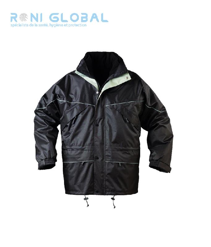 PARKA DE TRAVAIL 3EN1 COUPE-VENT ANTI-FROID THERMIQUE EN POLYESTER PONGÉ ENDUIT PVC 7 POCHES - ISA COVERGUARD_0