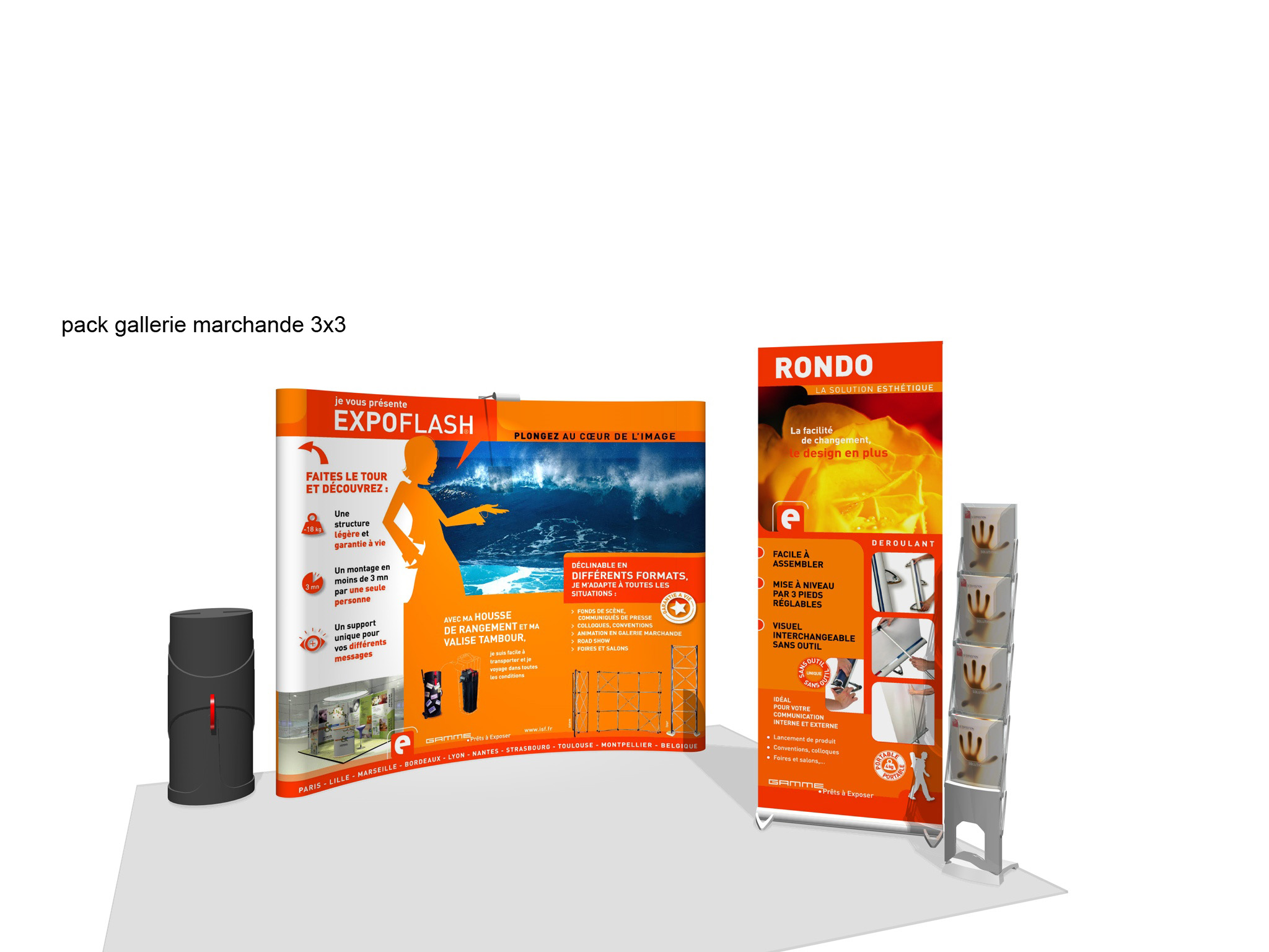 Kit expo pliable galerie marchande 3x3_0