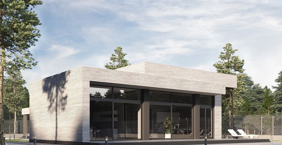 Maison moderne paramétrique ISKA100 - grande hauteur - 100 m² - acier béton_0