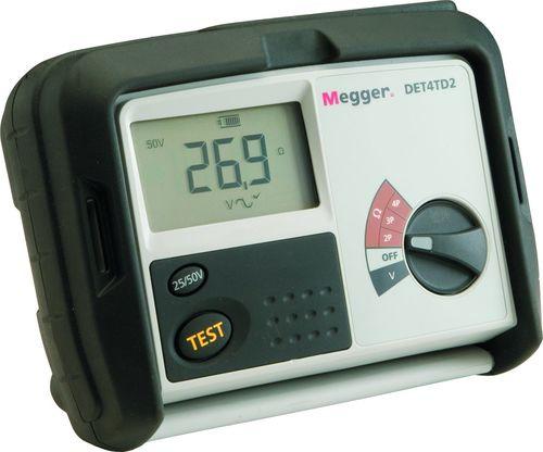 Mesureur de terre/résistivité DET4TD2 digital 2, 3 & 4 fils - 0,01 Ohms à 20 kOhms - CAT IV - Megger MEGDET4TD2_0