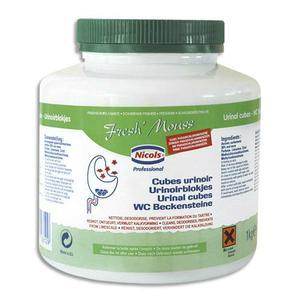 Nicols boîte de 33 cubes pour urinoir fresh'mouss nettoient, désodorisent et détartrent_0