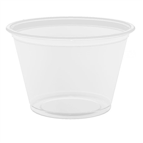 PETIT POT MICRO-ONDABLE 75 ML D.4/6.2X4.3 CM PP TRANSPARENT (VENDU PAR 2500)