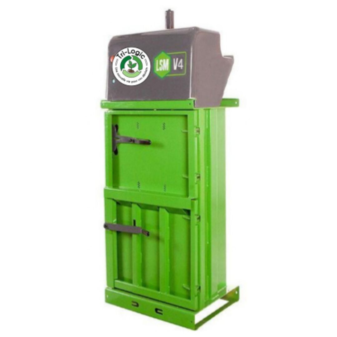 Presse à balles compacte pour déchets carton avec balles de 30 à 70kg_0