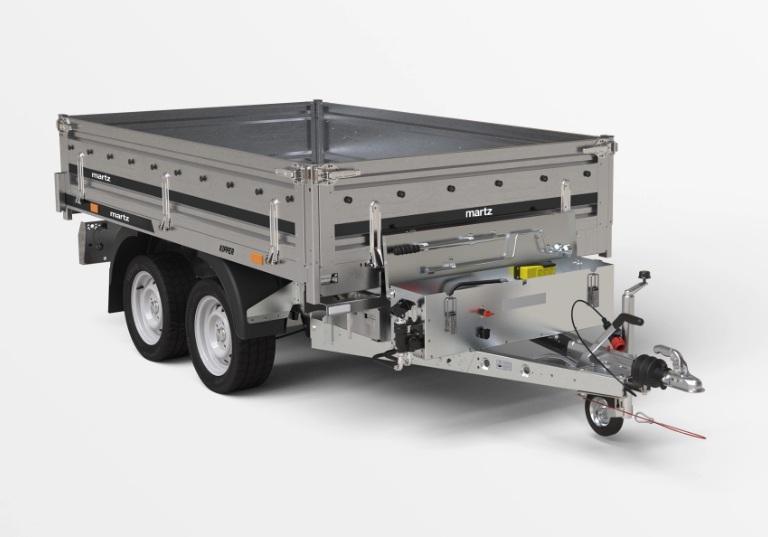 Remorque benne - 2,54 x 1,53 m, 2000 kg, électrique + manuelle - martz kipper 250/2_0