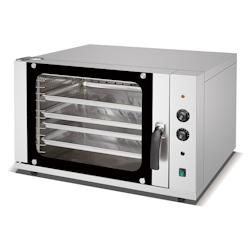 Romux® Four à Convection Électrique Professionnel avec 4 Plateaux 60x40 cm | Four à Convection Boulangerie fonction gril et vapeur - 300°C et 680_0
