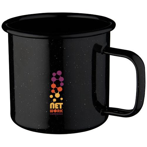 Tasse de feu de camp de 475 ml - finition émaillée - idéale pour camping et pique-niques_0