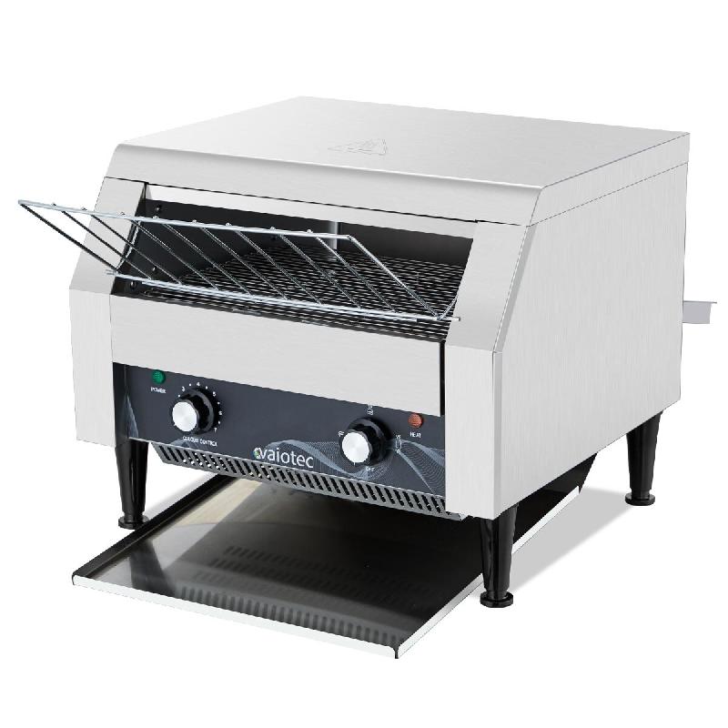 Vaiotec Grille-pain électrique à convoyeur EASYLINE, env. 450-500 pièces par heure, 2,45 kW, 469 x 420 mm - argenté inox 11024_0