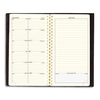 AGENDA SEMAINIER EXACOMPTA ESPACE 17 BARBARA - 9 X 17,5 CM - JANVIER A JANVIER - COUVERTURE EN PVC - COLORIS ASSORTIS