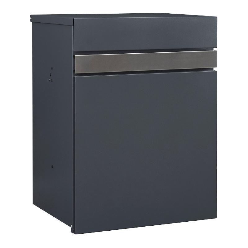 BOÎTE AUX LETTRES AVEC PANNEAU FRONTALE ACIER GALVANISÉ 58 X 44 X 35 CM( ANTHRACITE 03_0006534_0
