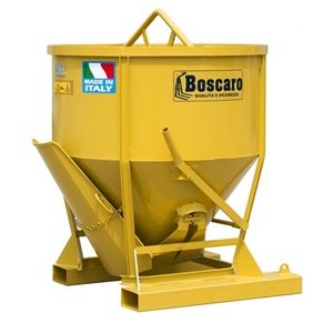Cl-st bennes à béton - conique surbaissée avec anse intégrée et vidage central ou latéral_0