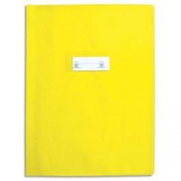 ELBA PROTÈGE-CAHIER EN PVC OPAQUE GRAIN PICTO 18/100È FORMAT 24X32 JAUNE