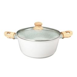 Faitout En Aluminium Forgé Avec Couvercle Kitchencook 24cm Stone_ft24tfi - 3662738015502_0