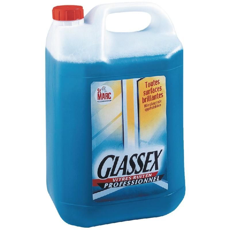 GLASSEX PROF GLASSEX NETTOYANT POUR VITRES SANS PARFUM 5 L BIDON