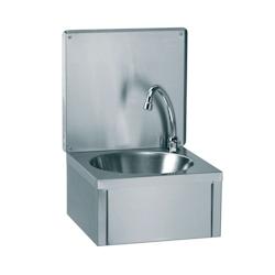 Lave-mains inox mural avec dosseret -Nosem - 0645760621340_0