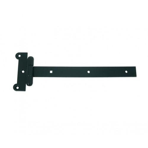 LOT DE 5 PENTURES DROITES FESTONNÉES TYPE F - 30X4 MM - NOIR - LONGUEUR 400 MM TORBEL