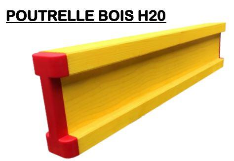 Poutrelle de coffrage en bois H20 - section 98.8cm² - longueurs 1,95m à 3,90m_0
