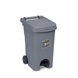 Stefanplast Signal de pédale rouge pour poubelle à roulettes Lt.120 - gris 8003507258013_0