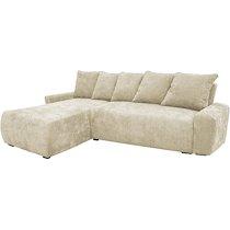 UB DESIGN Canapé lit Shelby angle gauche convertible Crème C220_0