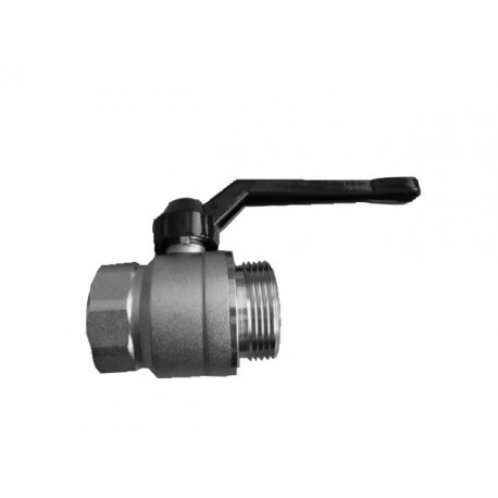 Vanne à boule femelle gas / mâle macon - laiton A1060 avec bouchon femelle macon PVC inclus_0