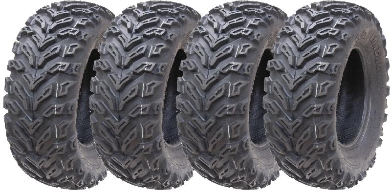 25x8.00-12 Quad ATV Tyres 6ply Wanda P3103 E-Marked Road Legal Tires (Set of 4)_0