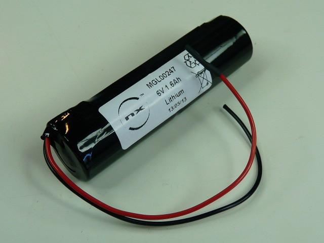 BATTERIE LITHIUM 2X CR17335 2S1P ST4 6V 1600MAH FILS_0