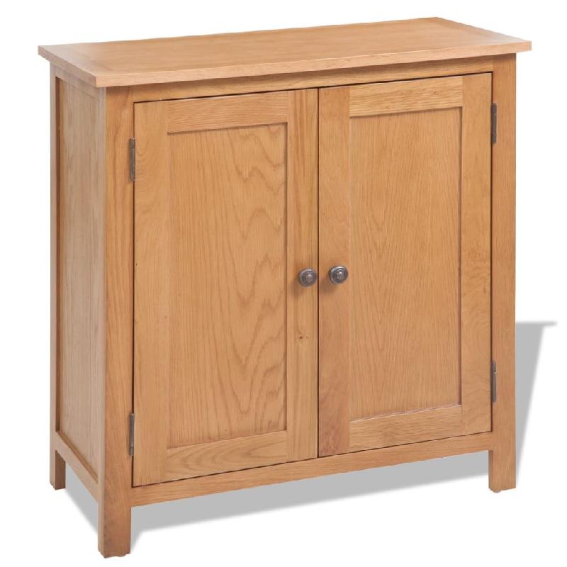 BUFFET BAHUT ARMOIRE CONSOLE MEUBLE DE RANGEMENT 75 CM BOIS DE CHÊNE MASSIF 4402272_0