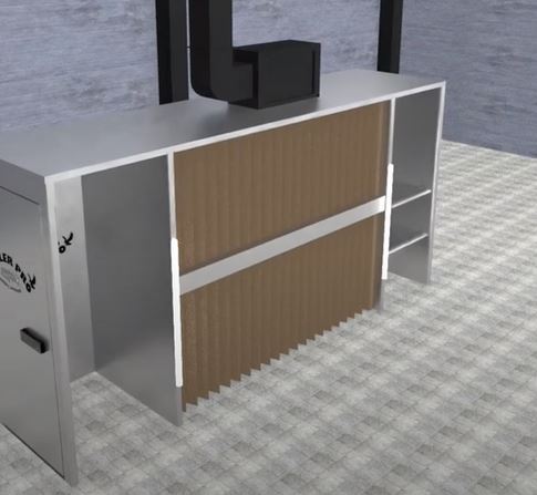 Cabine de peinture rétractable RETRA-FLEX 1 - Dimensions 6000x4100x2200 mm - Sellerpro_0
