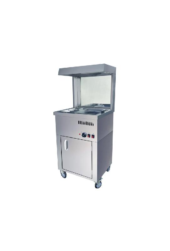 Chauffe frites sur coffre professionnel 1.5kw - 600x550x1420 mm - CW-6F-CT_0