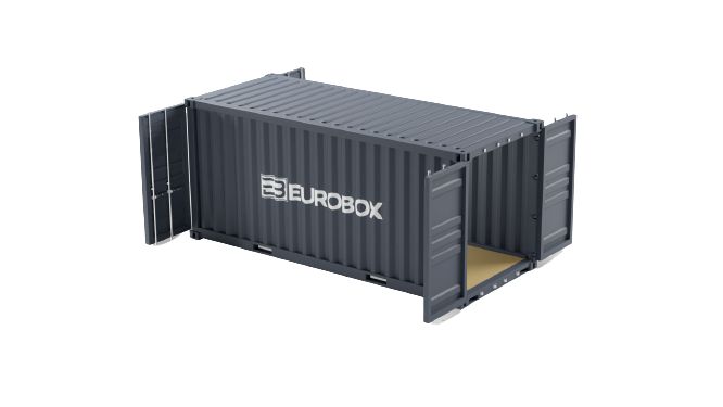 Container maritime 20 pieds double porte - neuf et occasion - stockage flexible, adaptable et économique - Eurobox_0