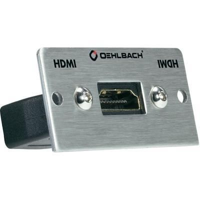 DISPOSITIF MULTIMÉDIA OEHLBACH PRO IN MMT-G HS [ HDMI FEMELLE - HDMI FEMELLE] 0.27 M ARGENT CONTACTS DORÉS