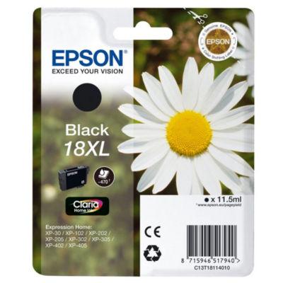 Epson 18XL 'Pâquerette' Cartouche d'encre originale grande capacité Claria Home (C13T18114012) - Noir_0