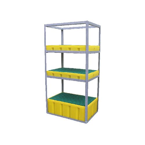 Etagerbacpe - Rayonnage de rétention pour bacs 100 et 200 L - Eurosorb - Poids 50 kg_0