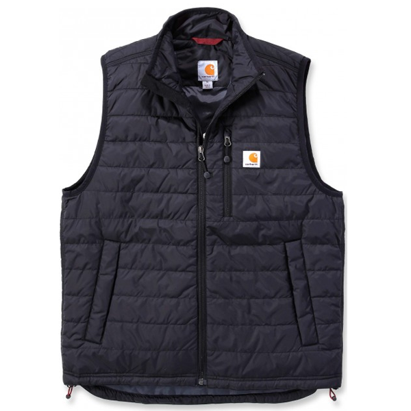 GILET SANS MANCHES MATELASSÉ DÉPERLANT CARHARTT 100% NYLON CORDURA NOIR TAILLE XL