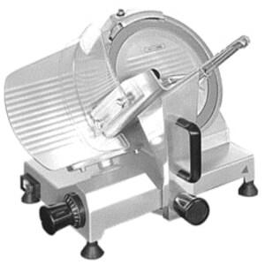 METRO PROFESSIONAL Trancheuse GFS3025, aluminium/acier inoxydable, 49 x 40.8 x 38.5 cm, 150 W, Ø de lame 25 cm, épaisseur de coupe : 0-12 mm, argent_0