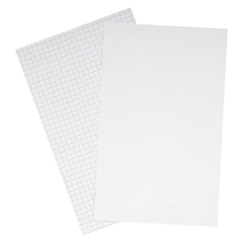 OXFORD CARTON DE 100 FICHES BRISTOL QUADRILLÉES - FORMAT 210X297MM (210G/M2) - COULEUR BLANC