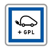 Panneau de signalisation CE15j - Poste de recharge véhicules électriques et G.P.L. 24/7_0