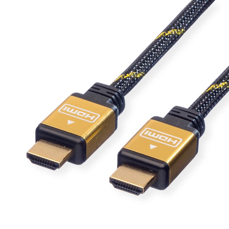 Roline gold câble hdmi high speed avec ethernet, m-m, 3 m_0